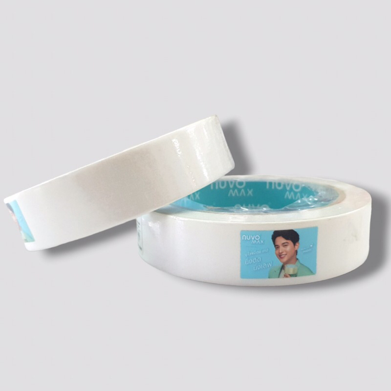 เทปกาวสองหน้าบาง กาวยางสังเคาระห์ NUVO MAX  24mm×20y.