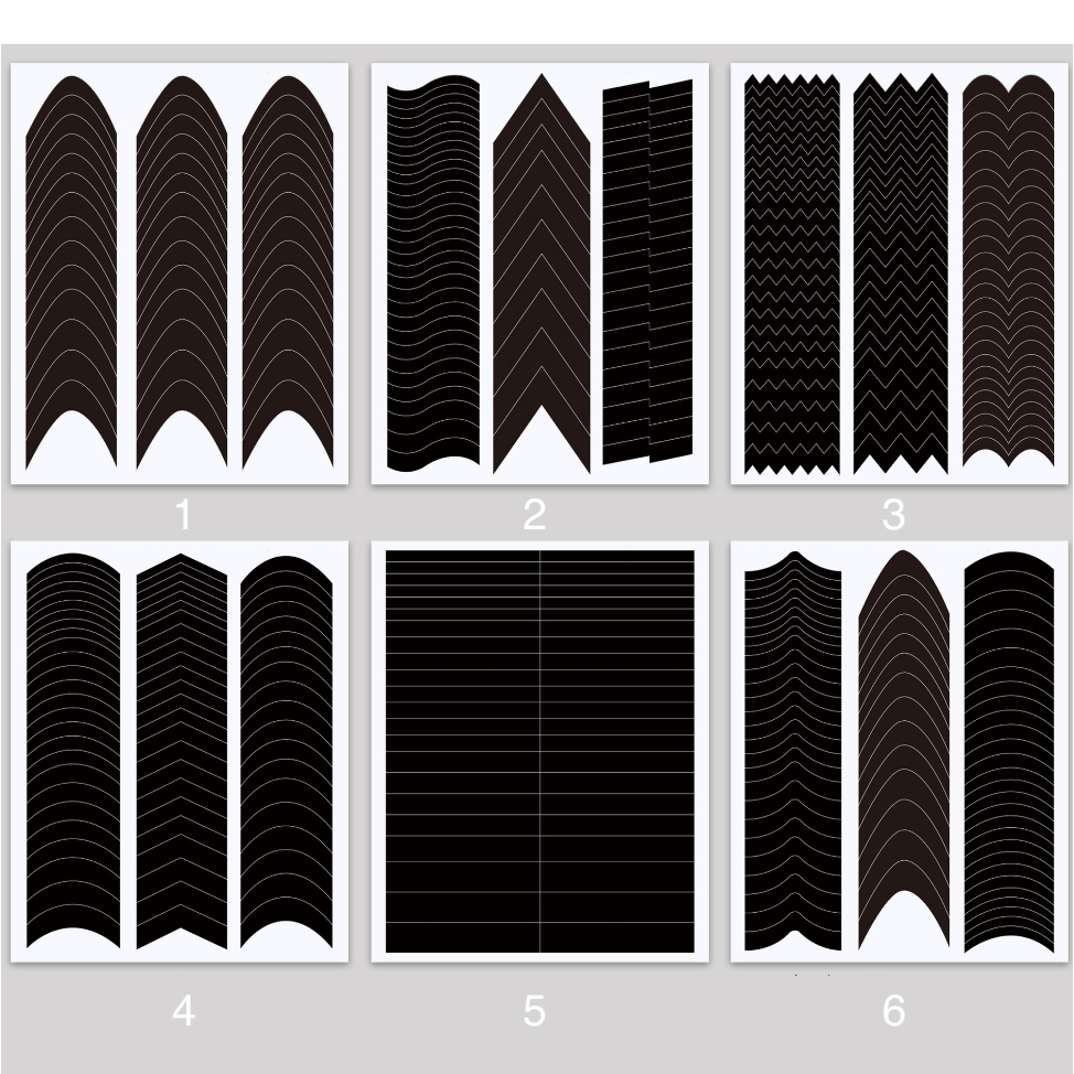 สติ๊กเกอร์เฟรนช์ปลายเล็บ คั่นลายเล็บ สติ๊กเกอร์เฟร้นท์แต่งปลายเล็บ - รูปที่ 7