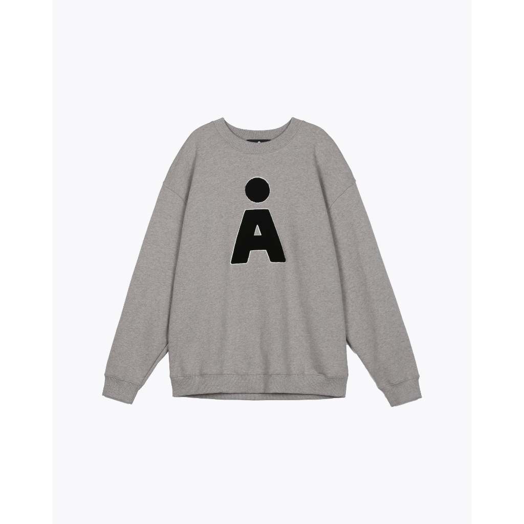 ALAND เสื้อสเวตเตอร์ ALAND A LOGO BOUCLE SWEAT SHIRT