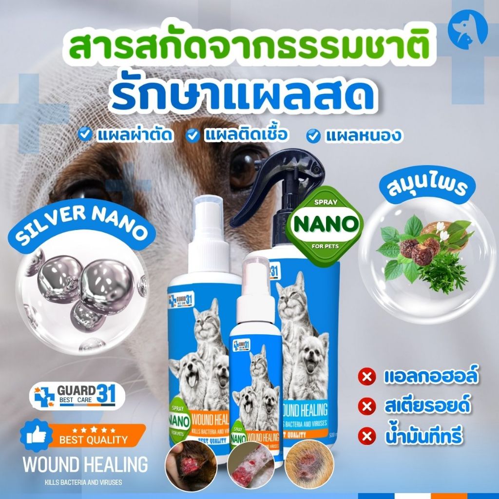 guard31สเปรย์ดูแล แผลสัตว์เลี้ยง แผลสุนัข แผลแมว แผลเห็บกัด