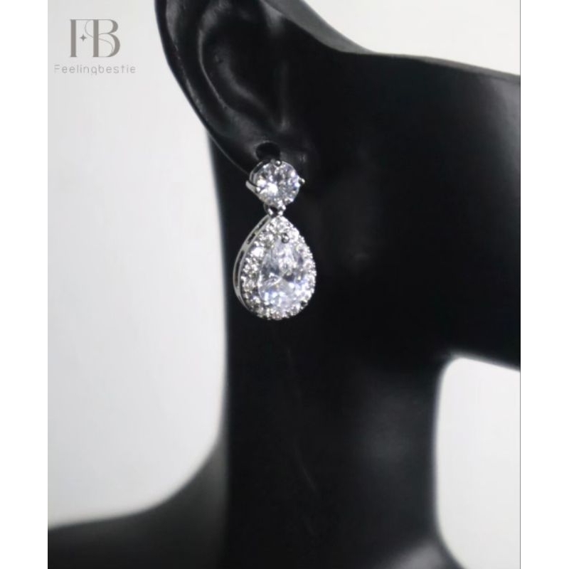 Alin Earring Collection เจ้าสาวและออกงาน 💕 ต่างหูเพชร CZ