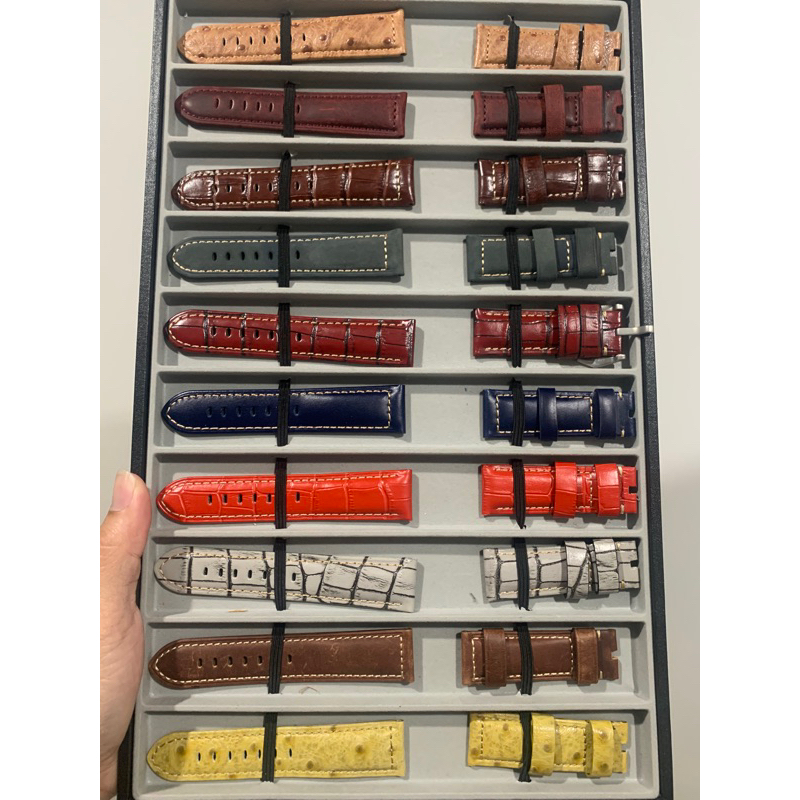 สายนาฬิกา หนังแท้ ขนาด 24 mm.