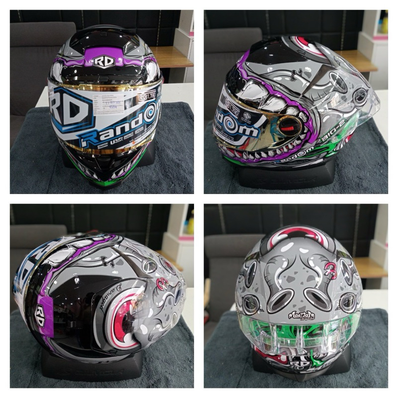 ลายใหม่ล่าสุด❤️ หมวกกันน๊อค RD RANDOM  ฟรี ชิวสีชา