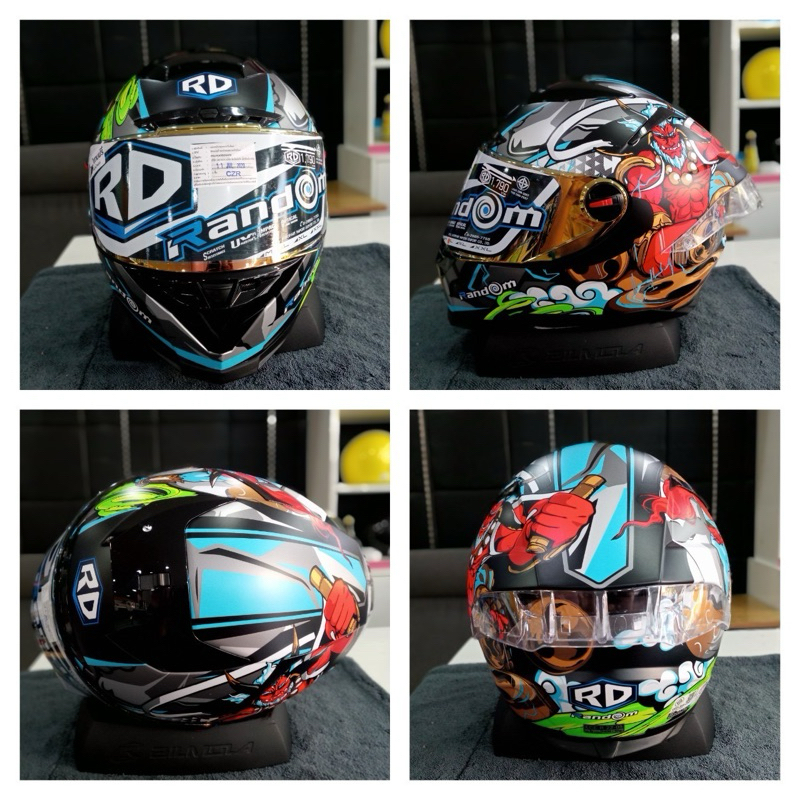 หมวกกันน๊อค RD Random ล่ยใหม่ล่าสุด ฟรีชิวสีชา