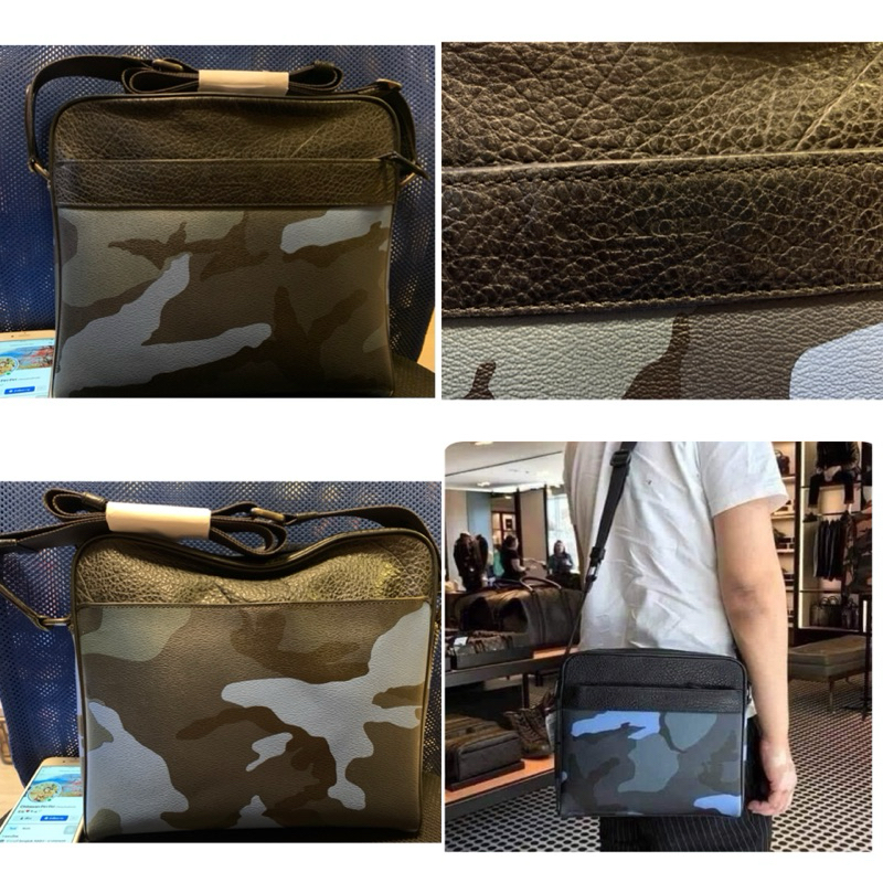 COACH F29052 CHARLES CAMERA BAG WITH CAMO PRINT มือสอง ของแท้ค่ะ