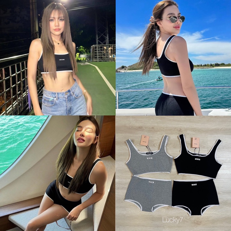 BY IRA Bikini Set เซทบิกินี่ ผ้าริบร่องผ้าสวยมากกก