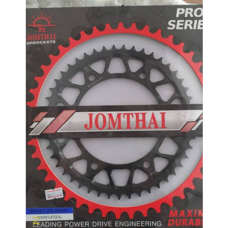 สเตอร์หลัง JOMTHAI R15 XSR155 MT15 47T Rear sprocket jomthai R15 xsr155 mt15 47t