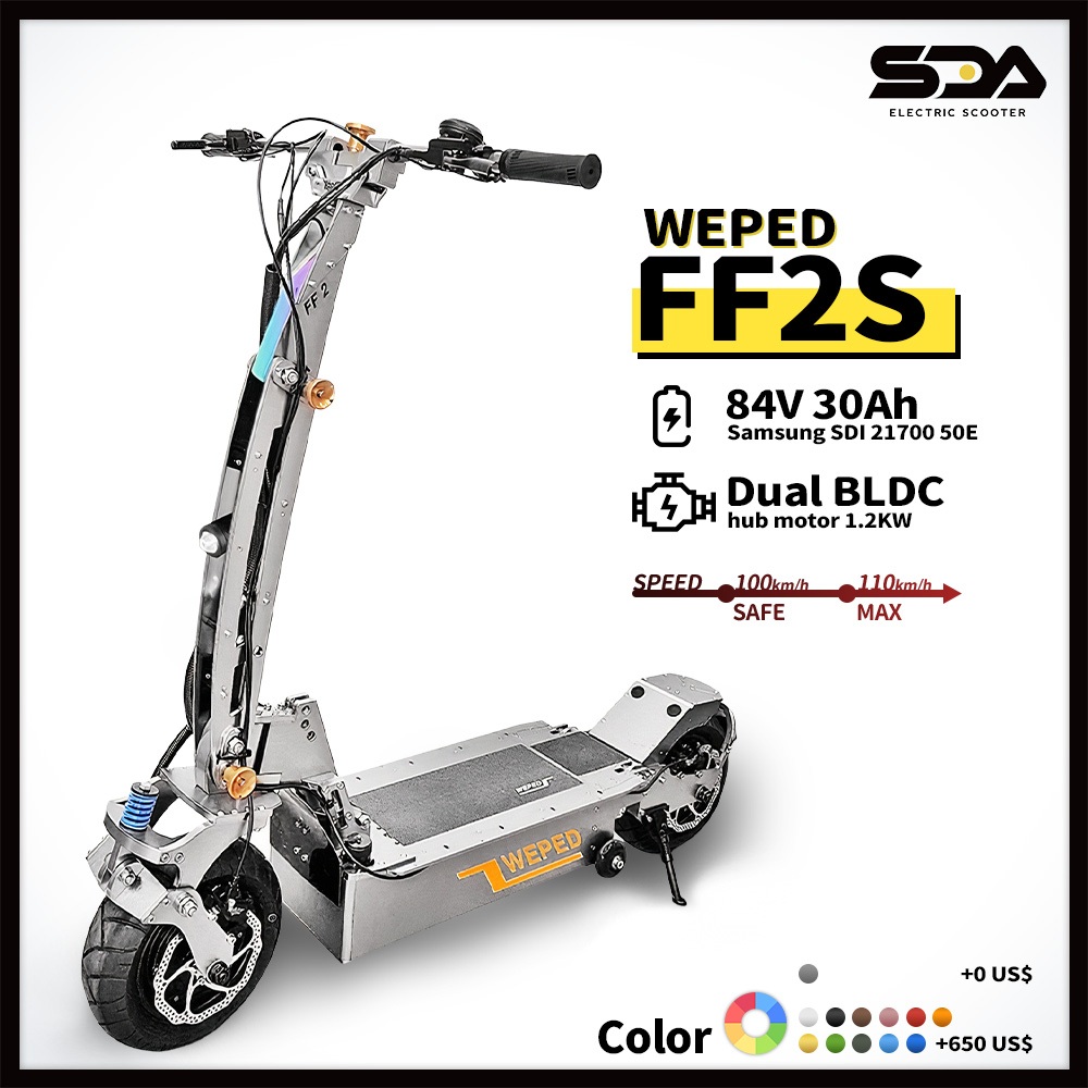 WEPED FF2S E-SCOOTER. 84V 30Ah - 2520Wh