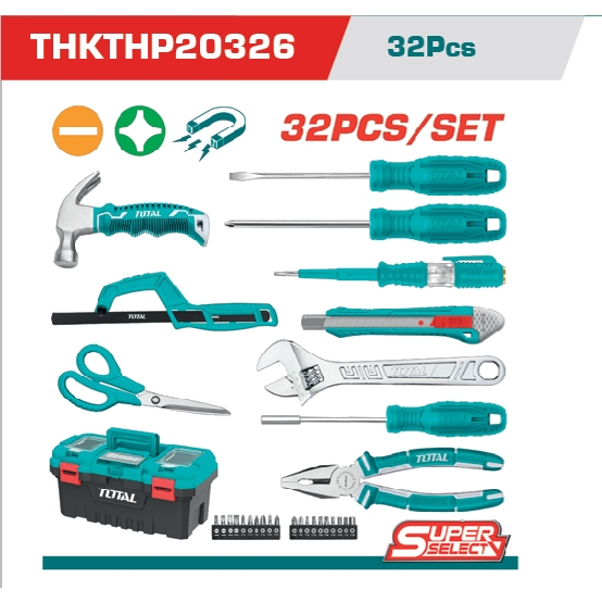 TOTAL ชุดเครื่องมือ 32 ชิ้น #THKTHP20326