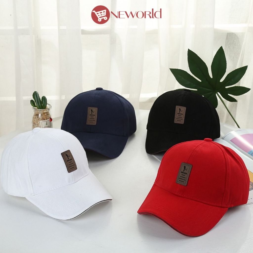 Oneworldshop หมวกเบสบอล สไตล์เกาหลี หมวกแก๊ปเบสบอล กันแดด แฟชั่นสำหรับผู้ชาย และผู้หญิง H-012