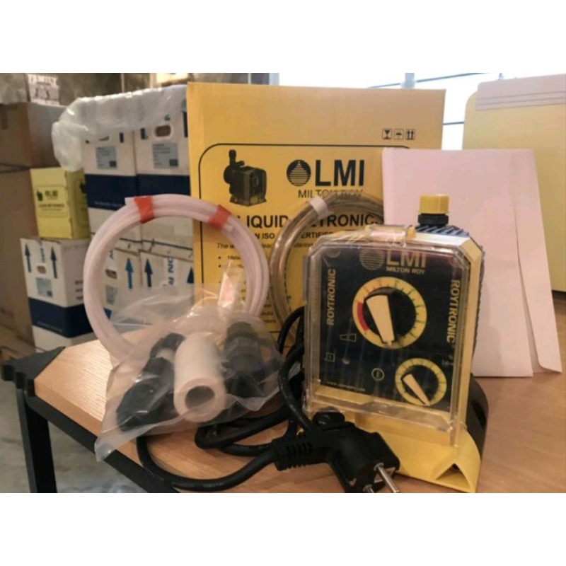 ปั้มเคมี Milton Roy model: P+193-748NJรุ่น 2 ปุ่มปรับ