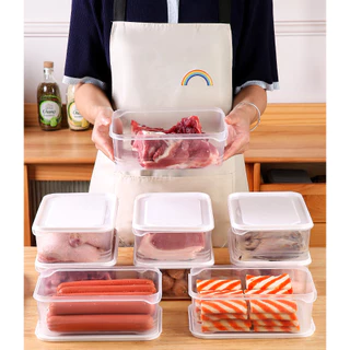 HomeDee กล่องเก็บถนอมอาหาร บรรจุของได้เยอะ กล่องเก็บอาหาร เข้าไมโครเวฟได้