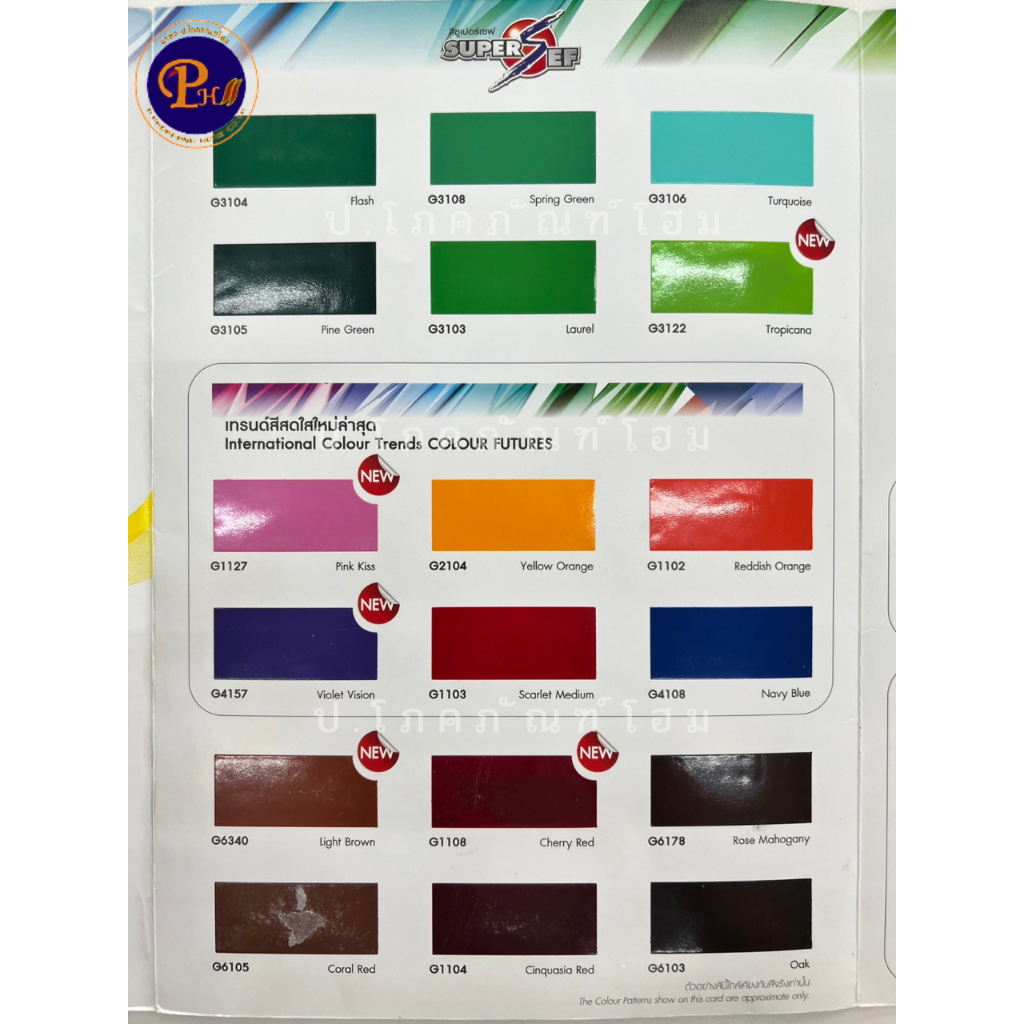 SuperSef สีน้ำมัน เคลือบเงา ทาเหล็ก ทาไม้ ซูเปอร์เซฟ ขนาด 0.9L.(1/4 แกลลอน)