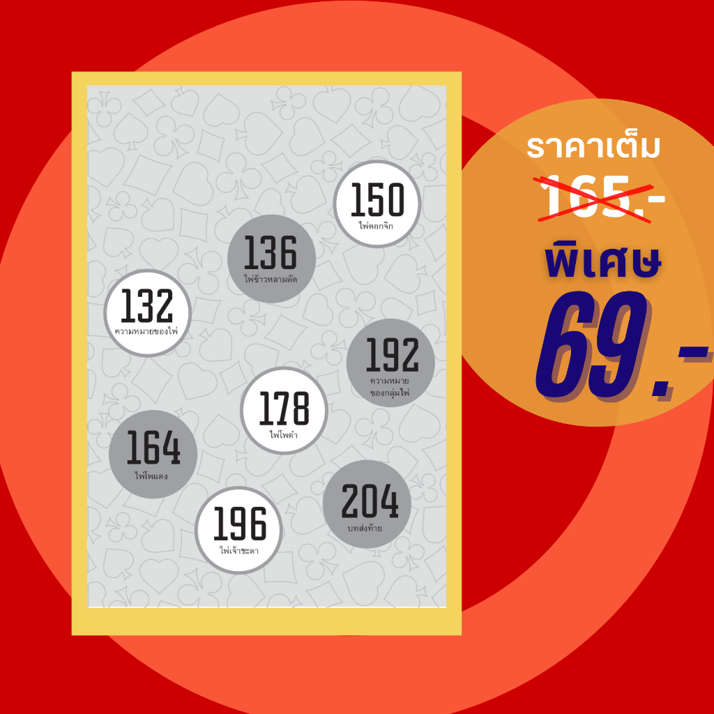 (69 บาท) หนังสือ เรียงไพ่ทำนายดวง (โหราศาสตร์ คำทำนาย การดูไพ่ ไพ่ป๊อก) ผู้แต่ง:ก้องเกียรติ หมายมั่น