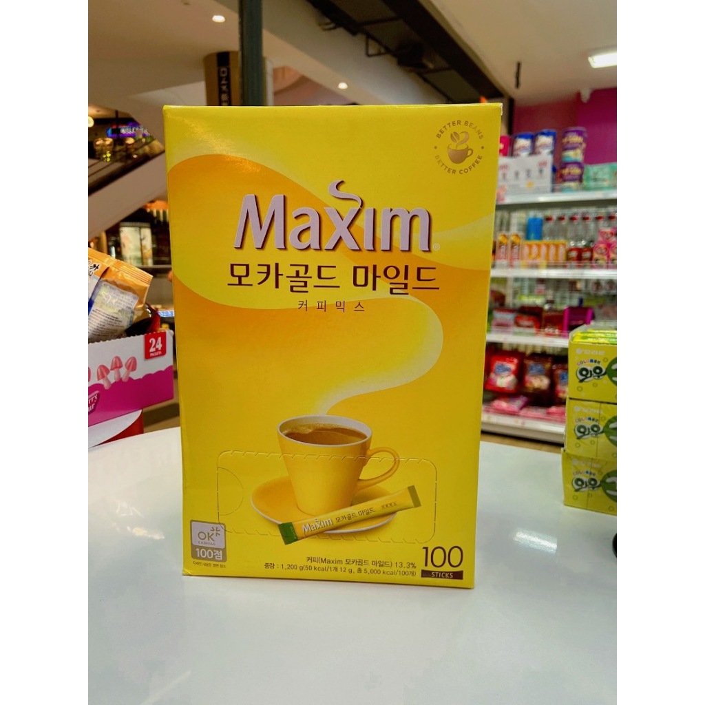 Maxim coffee mix Mocha Gold Mild 100ea (กาแฟมอคค่า 3 in 1 / 100 ซอง) 1200g