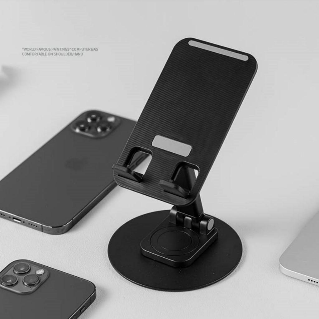 ขาตั้งโทรศัพท์มือถือ แบบโลหะ หมุนได้ 360 องศา พับได้ อเนกประสงค์ สําหรับคอมพิวเตอร์ แท็บเล็ต ที่วางโทรศัพท์มือถือ