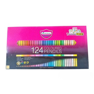 สีไม้ Master Art Premium Grade แท่งยาว 124 สี