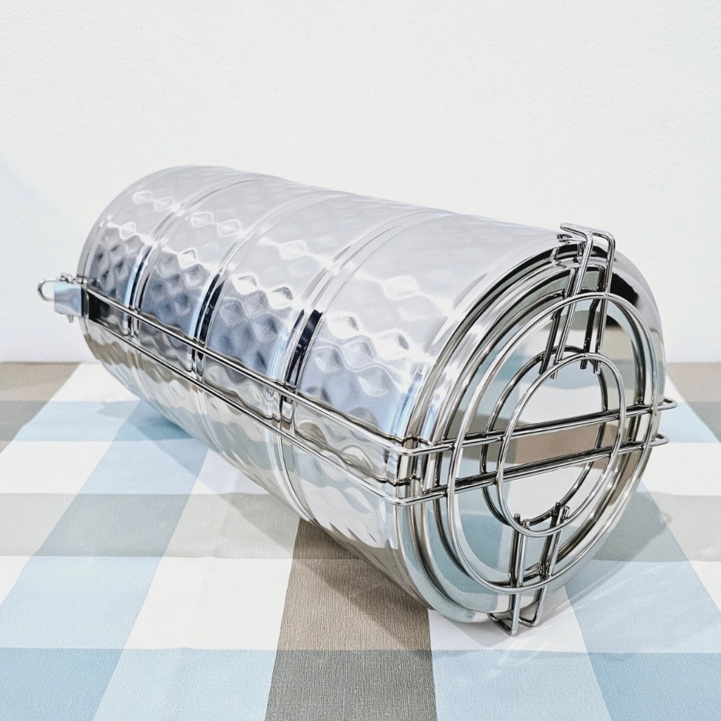 ปิ่นโต ปิ่นโตสแตนเลส ปิ่นโตใส่อาหาร (สแตนเลสแท้เกรด304ไม่ขึ้นสนิม) มีสลักSUS304ที่ตัวปิ่นโต (รุ่นมีลาย) ขนาด16ซม.(ตราTK) - รูปที่ 6