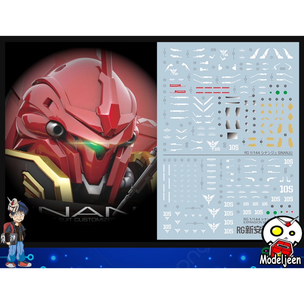 081 Water Decal RG1/144 Sinanju & RG Expansion Set For Sinanju ยี่ห่อ S.I.M.P. Model Decal