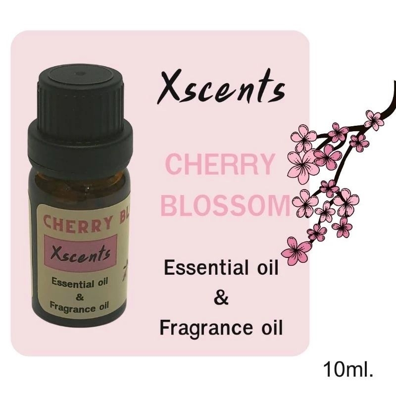 Xscents น้ำมันหอมระเหยซากูระ น้ำมันหอมระเหยแท้ 100% Xscents cherry blossom  essential oil 100%