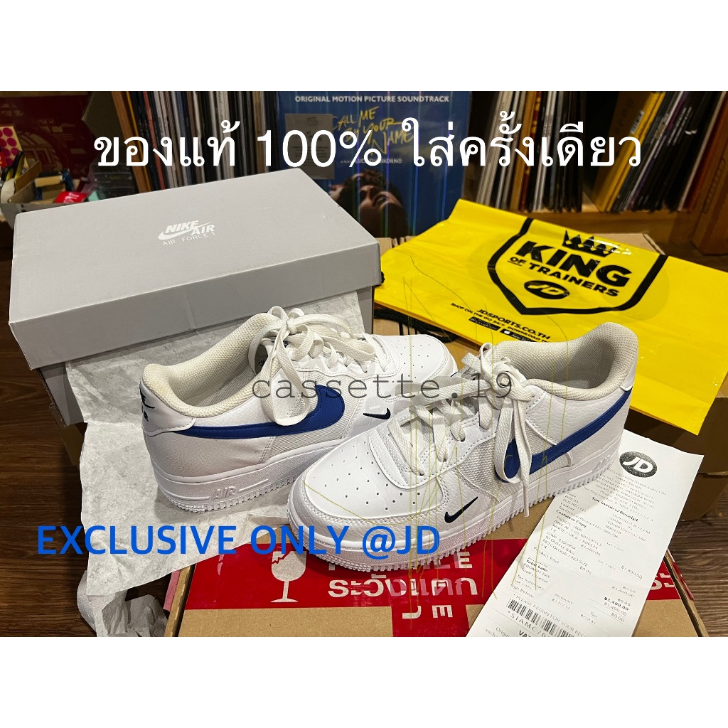 🔥โค้ด20% เหลือ 2,392฿ แท้💯 รองเท้า NIKE AIR FORCE 1 GS, SZ 39 (24.5cm) Exclusive only @JD Sports