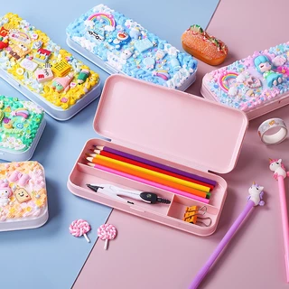 กล่องใส่ปากกา DIY แบบประกอบเอง ที่จัดเก็บเครื่องเขียนบนโต๊ะ สำหรับปากกา ดินสอ และอุปกรณ์การเรียน
