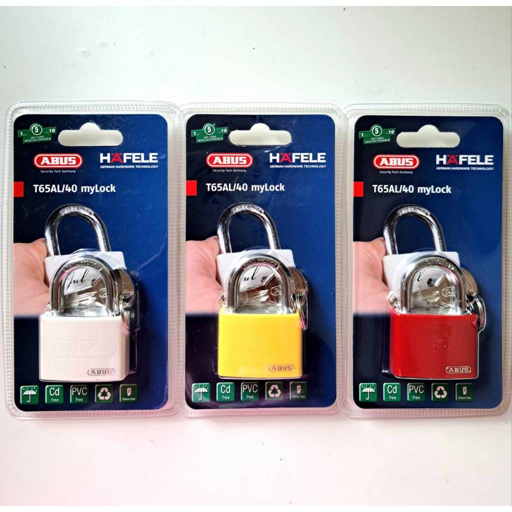 กุญแจสปริง ABUS HAFELE T65AL 40 มม.