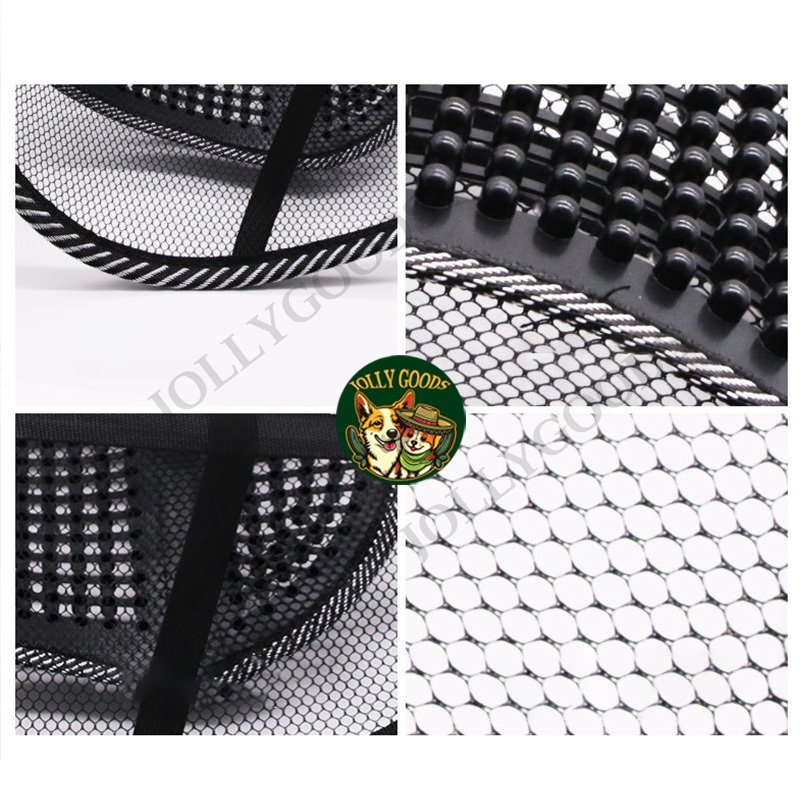 พนักพิง ที่พิงหลังในรถ เบาะรองหลังเพื่อสุขภาพ นวดเม็ด ตาข่ายระบายอากาศ เพื่อสุขภาพ ช่วยให้ผ่อนคลาย ช่วยลดอาการปวดหลัง - รูปที่ 4