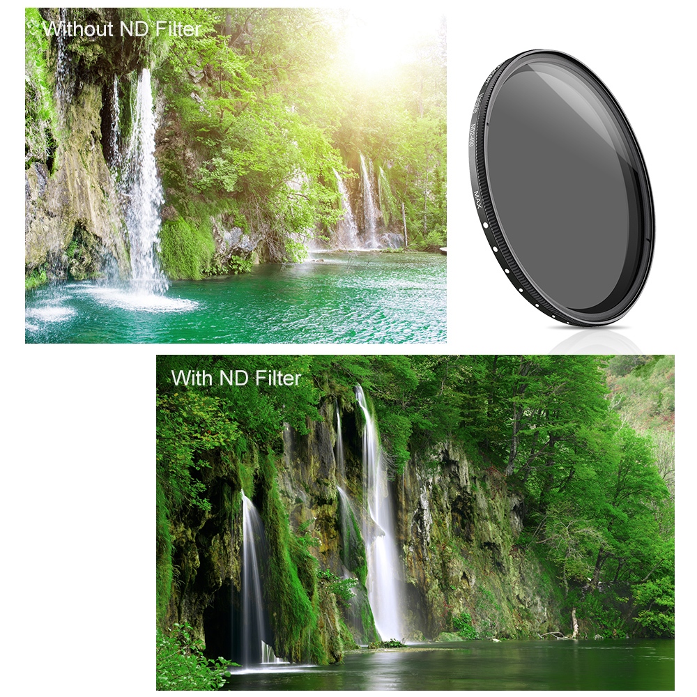 K&F ND2-ND400 Filter ฟิวเตอร์ลดปริมาณแสงชนิดปรับหมุนได้ Variable Fader Neutral Density ND Filter B Series ประกันศูนย์ไทย