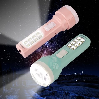 ไฟฉาย LED ไฟอ่านหนังสือ 2 in1 แบบชาร์จไฟได้ สีหวาน ไฟฉุกเฉิน TSM KAMISAFE