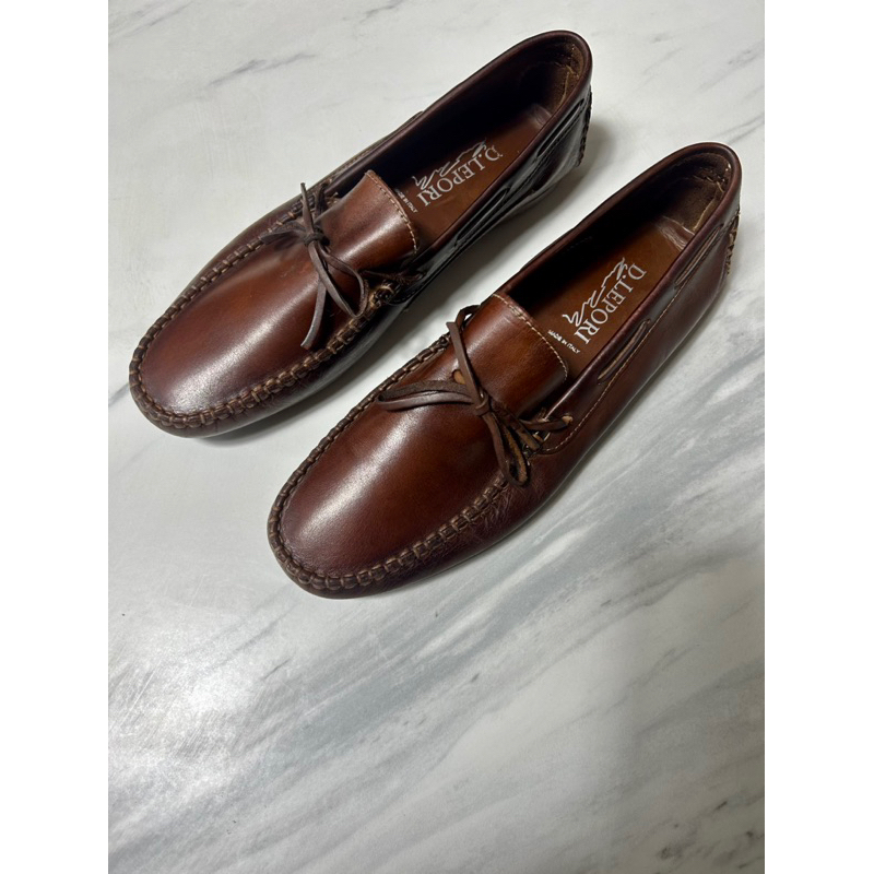 leather boat shoes delpori made in italy