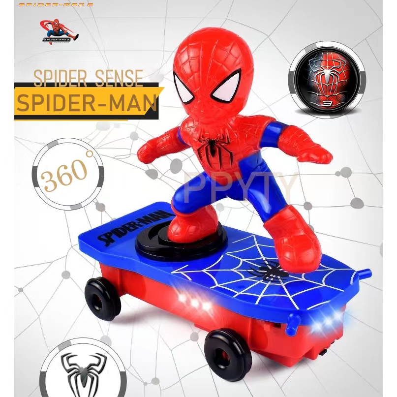 [พร้อมส่ง] ของเล่นสเกตบอร์ดสไปเดอร์แมน เสริมพัฒนาการ สร้างสรรค์ 2020A