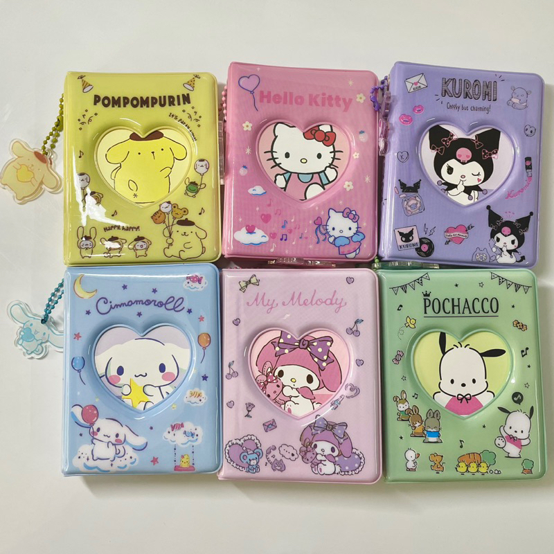 แฟ้ม1ช่อง sanrio ไส้อย่างดี พร้อมพวงกุญแจ