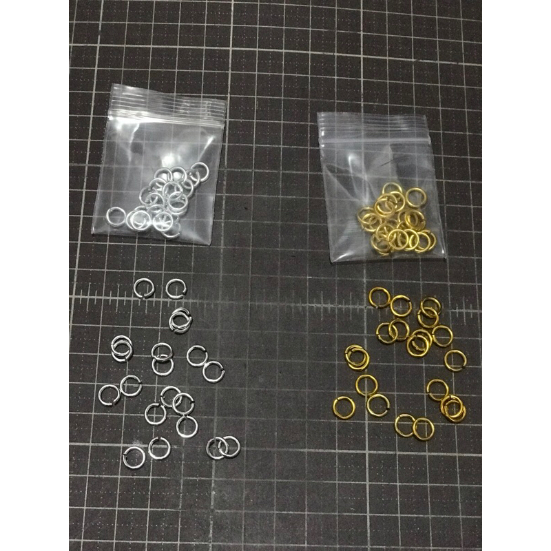 KHMรหัส 690B ห่วงอลูมิเนียมสีเงินสีทอง(No.18)หนา 1มิล กว้าง 16มิล 20 ชิ้น ราคา 10 บาท
