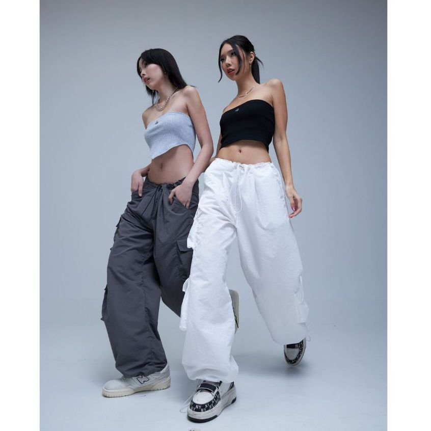 AHP053 Parachute cargo pants กางเกงคาร์โก้ทรงโอเวอร์ไซส์