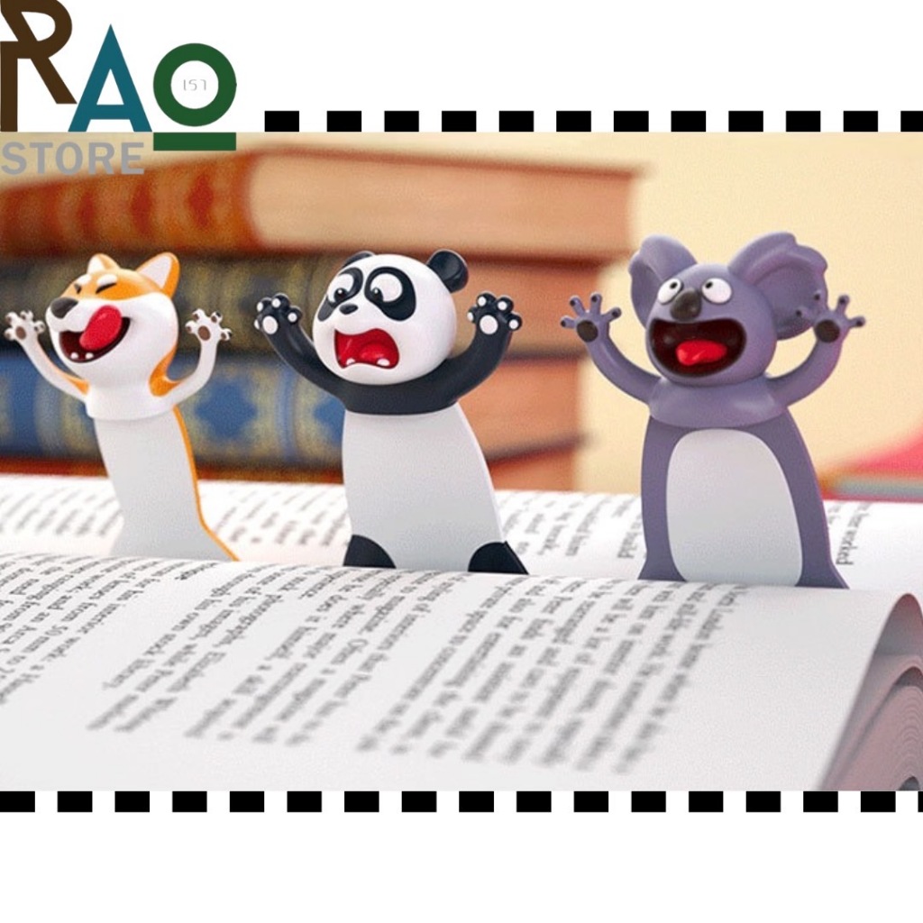 RAO Store พร้อมส่ง ที่คั่นหนังสือลายการ์ตูน 3D สำหรับคั่นหนังสือลายการ์ตูนตลกขบขัน
