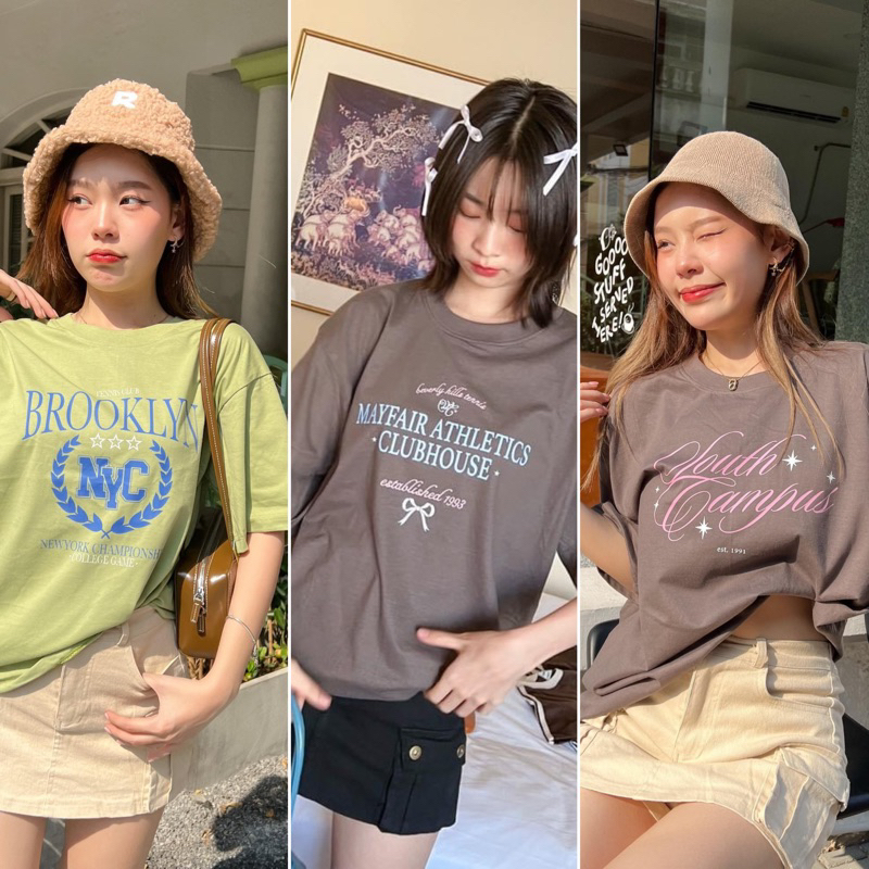 Live352# เสื้อยืดงาน Mayfair Sport อก40เเละ44 งานCotton พร้อมส่ง แฟชั่นผู้หญิง สาวอวบใส่ได้ Dream Big Tshirt โอเวอร์ไซน์
