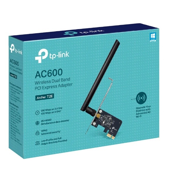 TP-LINK Archer T2E AC600  Wireless Dual Band PCIe Adapter (WARRANTY Lifetime)