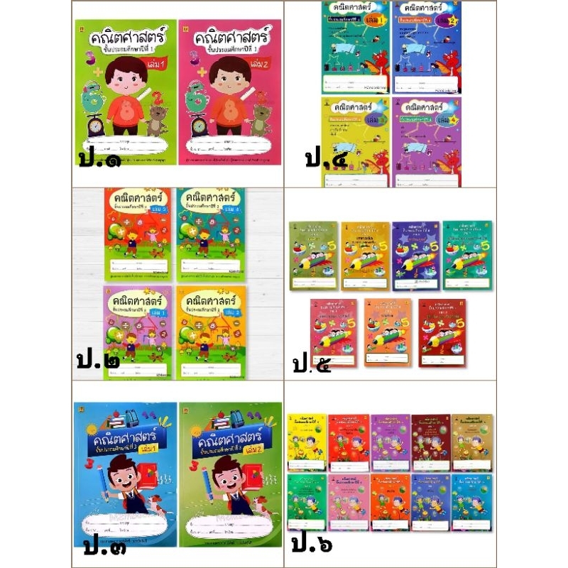 M2mbook บรรณกิจ อ.สาธิตจุฬาฯ แบบเรียนคณิตศาสตร ป.1-ป.6