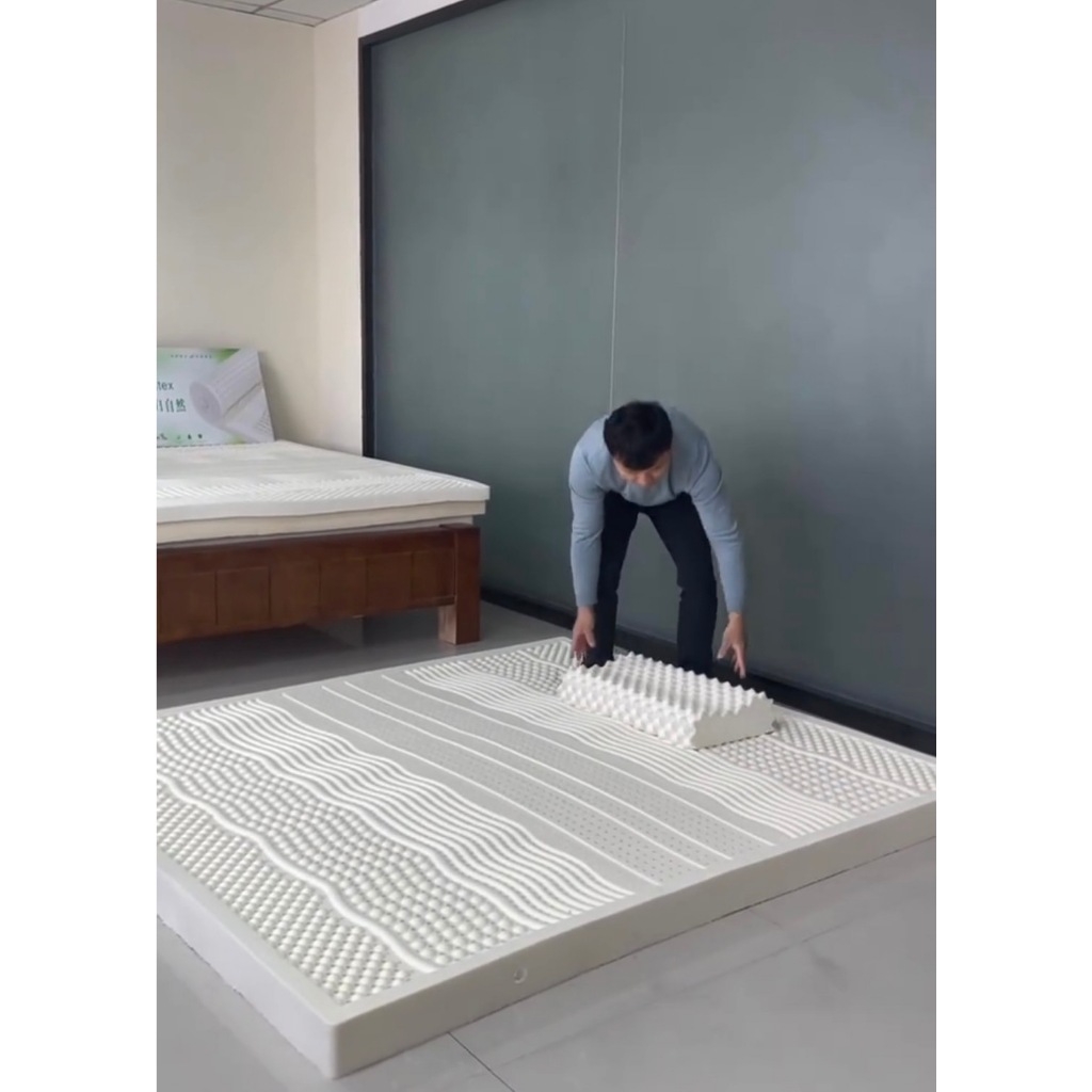 ถามหากันเยอะ🔥 ที่นอน ยางพาราฉีดแท้ หนา 2-4 นิ้ว ปลอกซิปถอดได้ Density 90 พร้อมหมอน รับประกัน 15 ปี