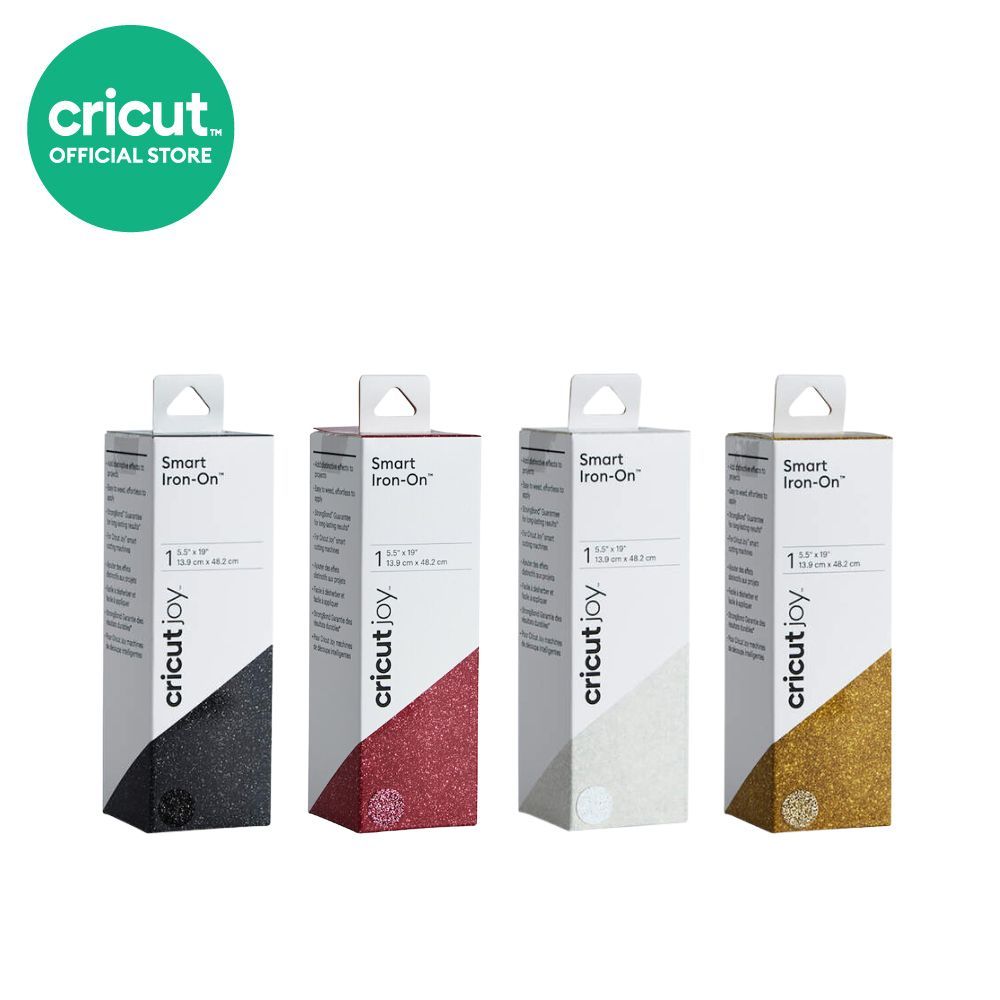 Cricut Joy Smart Iron-On Glitter สำหรับเครื่องตัดรุ่น Cricut Joy ขนาด 5.5x24 นิ้ว