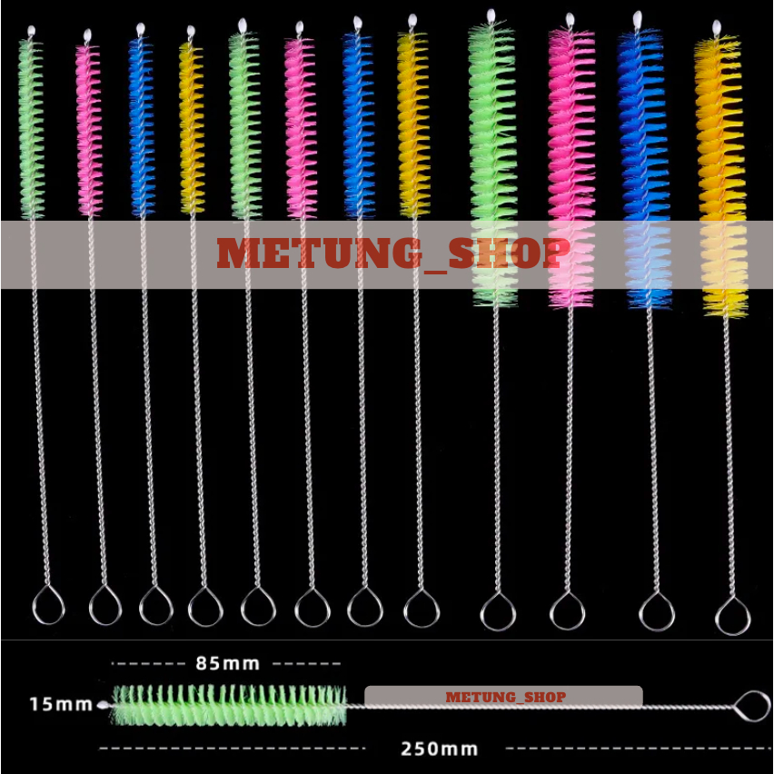 25cm ตัวแปรงใหญ่ 8.5cm หนา 1.5ใหญ่กว่า ขนาดทั่วไป แปรงล้างทำความสะอาดหลอด แปรงล้างหลอดทุกประเภท มีให้เลือกหลายสี