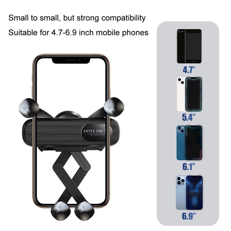 ที่ยึดโทรศัพท์มือถือ ที่วางโทรศัพท์มือถือในรถยนต์ ติดช่องแอร์ แข็งแรงทนทาน หมุนได้ 360 องศา ไม่ปิดกั้นเครื่องปรับอากาศ - รูปที่ 5