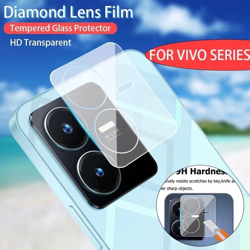 ฟิล์มกระจกกันรอย เลนส์กล้อง เต็มเลนส์ Vivo V29 V29 5G