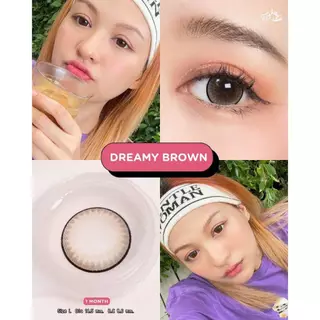 คอนแทคเลนส์ Dreamy Brown / Gray / Black (Kitty Kawaii) ขนาดบิ๊กอาย 💖 ขายดีมาก🥇