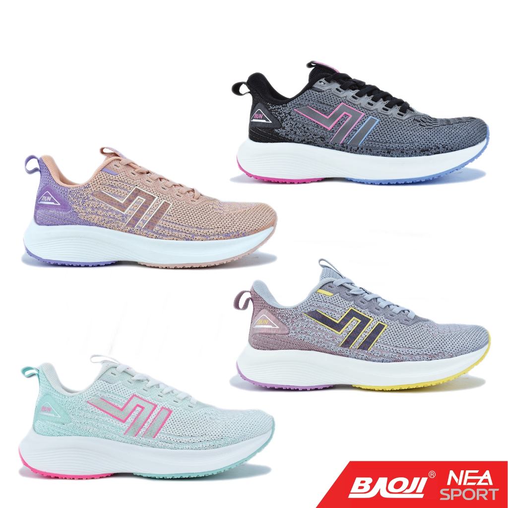 [ลด30% เก็บโค้ด 2509FASHDD] Baoji 1005 Knit Sneaker [W] NEA รองเท้าผ้าใบ บาโอจิ ผู้หญิง