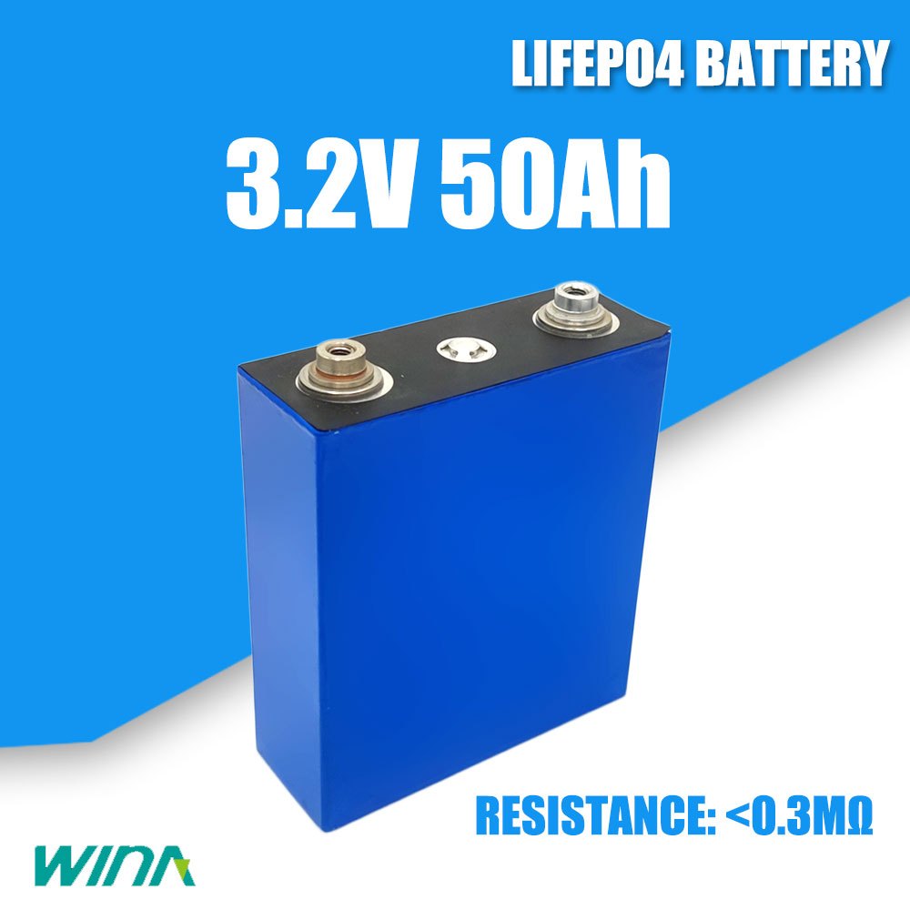 WINA แบตเตอรี่​ 50a 50ah ลิเธียมฟอสเฟต​ LFP Lifepo4 3.2V 12v GRADE A​ UPS​ Battery แบตโซล่าเซลล์