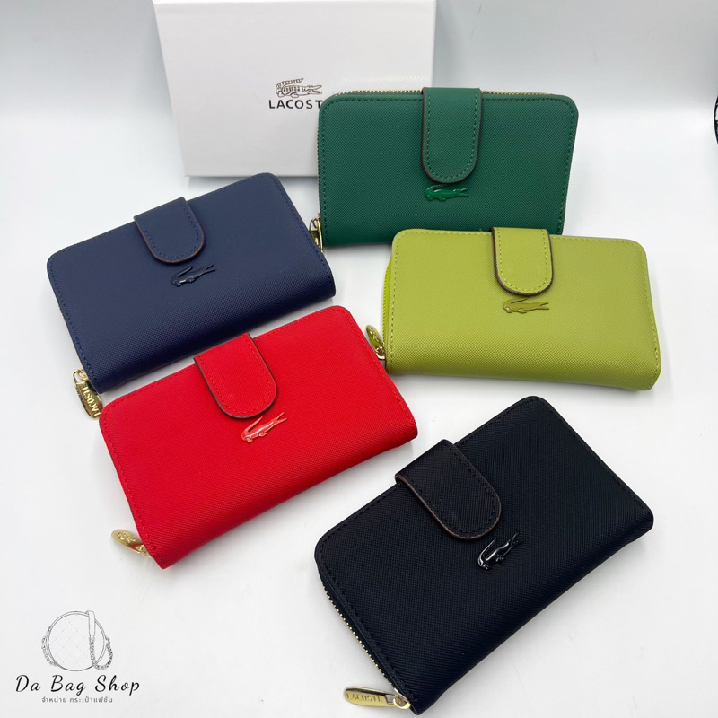 กระเป๋าสตางค์ สีล้วนรุ่นใหม่ล่าสุด2in1 ใบกลางขนาด 6 นิ้วมีช่องใส่บัตรใส่แบงค์ได้ไม่ต้องพับงานสวยพร้อมส่ง