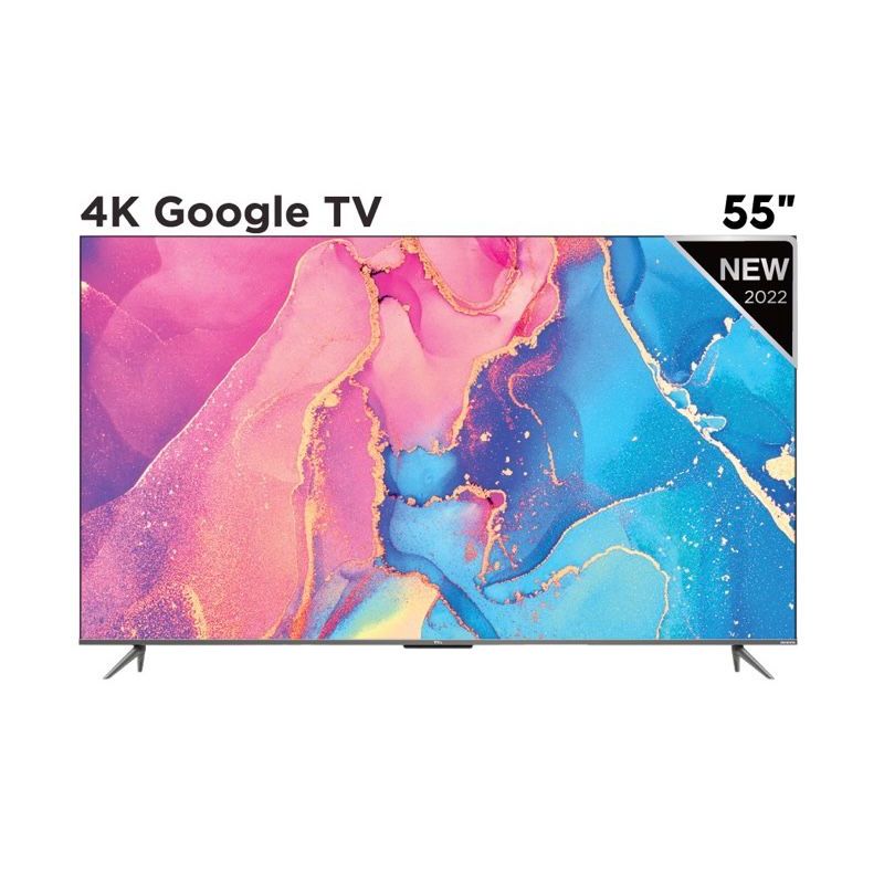 TV TCL QLED 4K Google PREMIUM 55 นิ้ว 4K QLED TV Smart TV รุ่น 55C635 Full Screen Design - Google Assistant &amp; Netflix