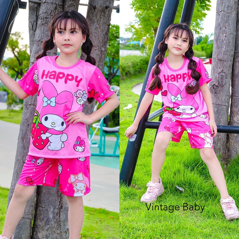 ชุดคุโรมิสีม่วงพาสเทล🫐คุโรมิผ้าพรีเมียม1-12ขวบ💜 - รูปที่ 2